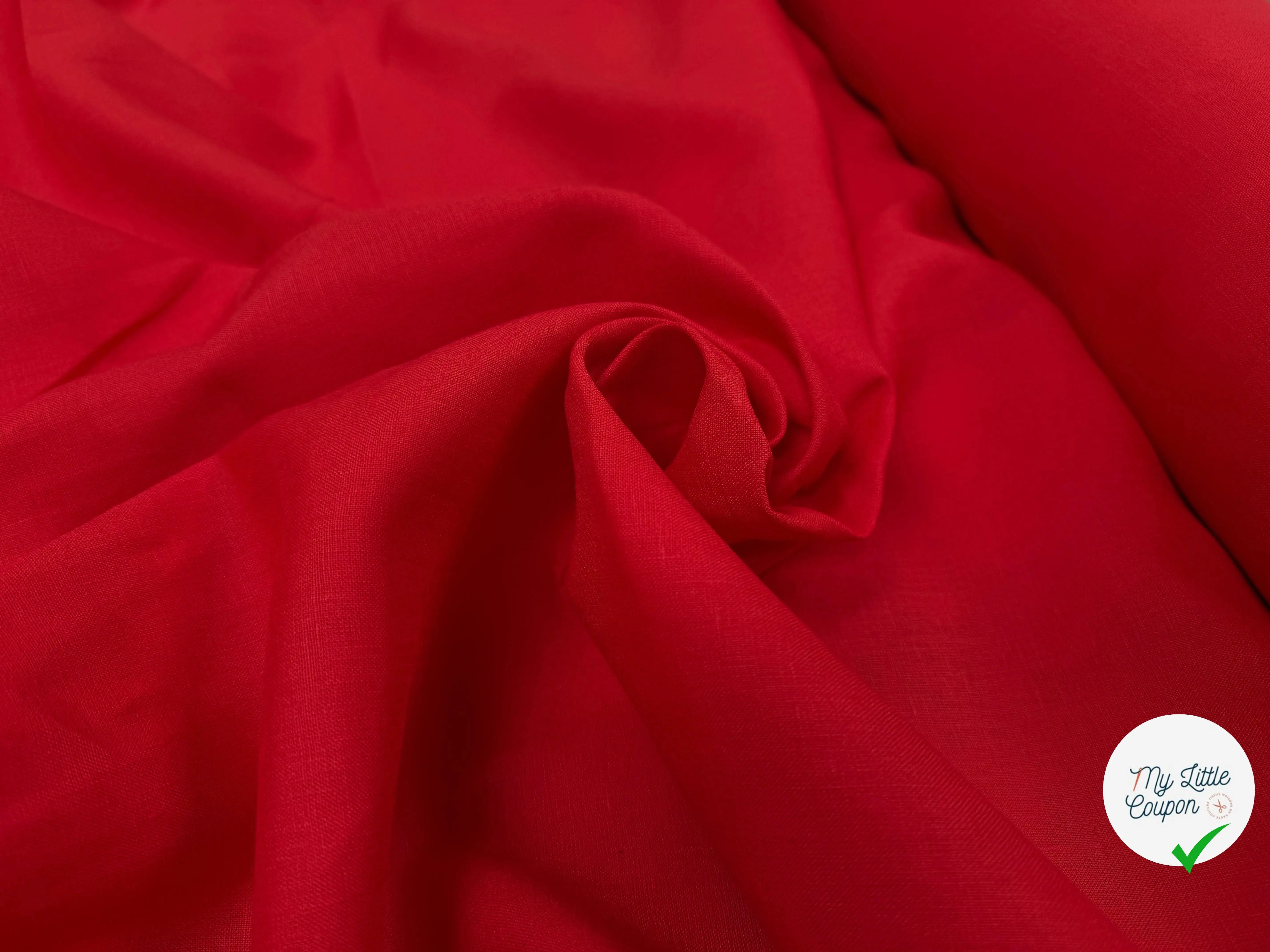 SPANICH LINEN 100% LIN U822 ROUGE FORT - My Little Coupon
