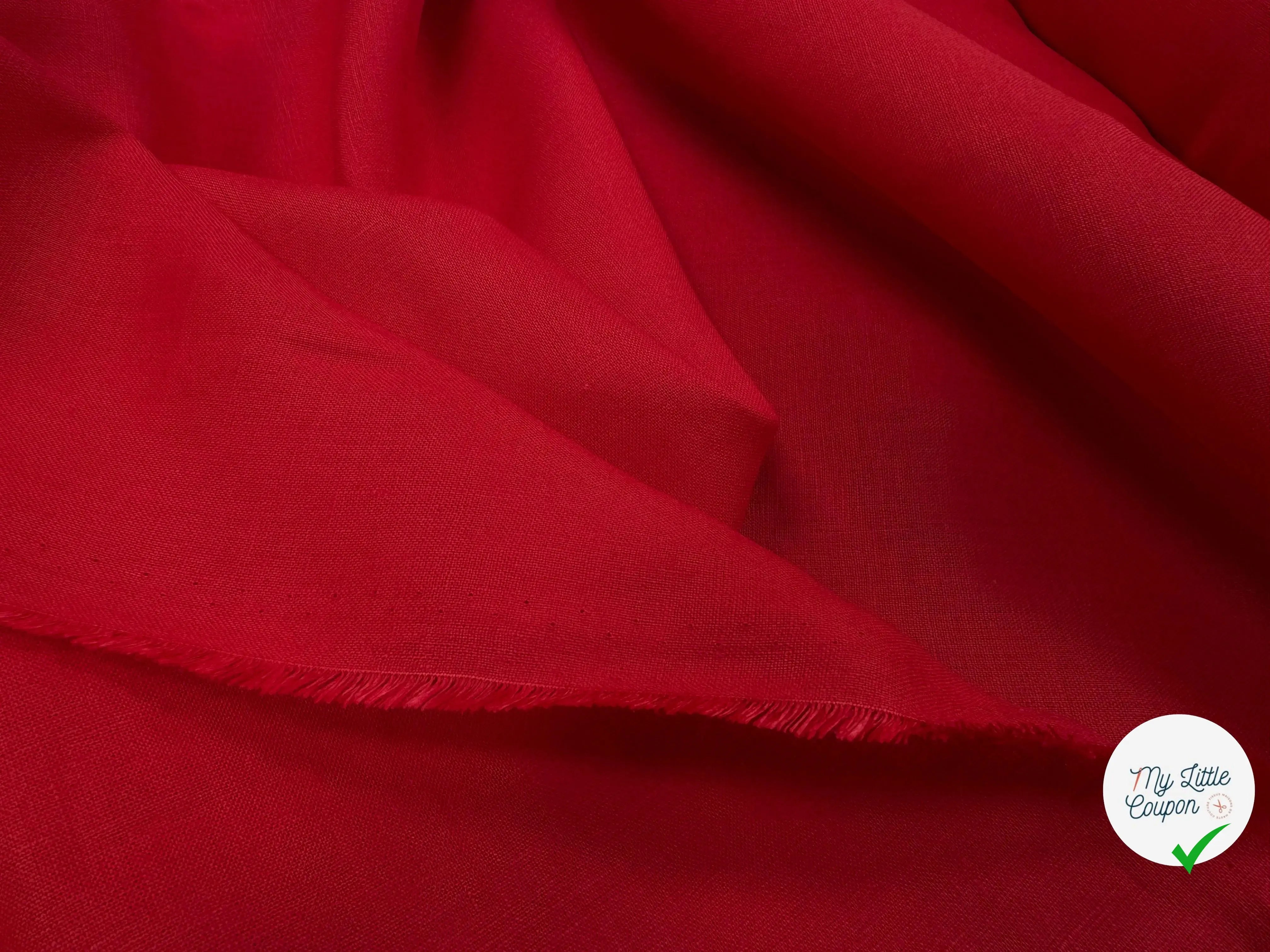 SPANICH LINEN 100% LIN U822 ROUGE FORT - My Little Coupon