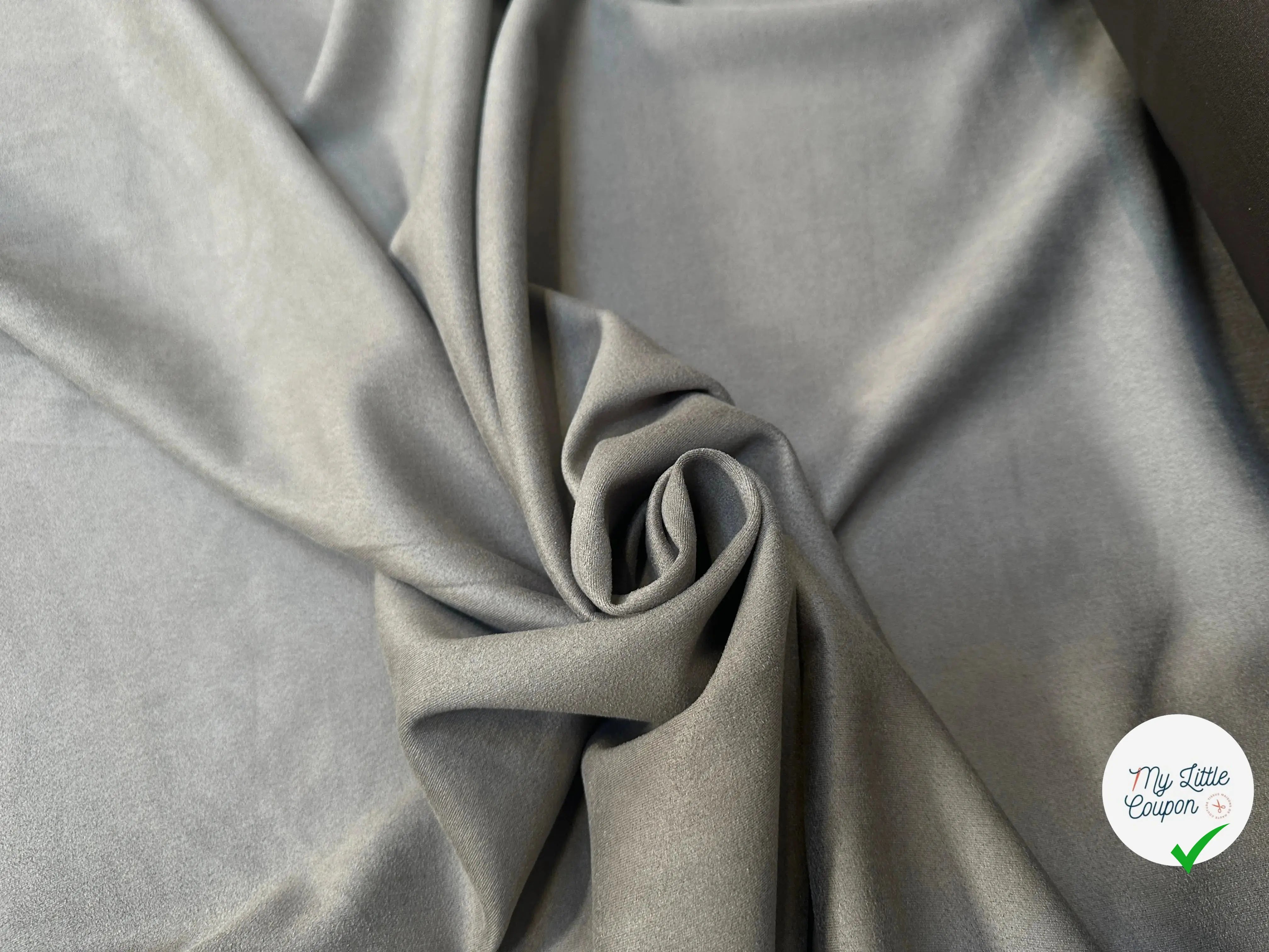 SUEDINE EFFET DAIM DENSE KHAKI GRIS 11%EA - My Little Coupon