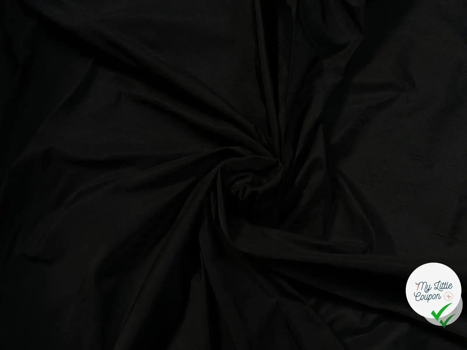 TAFFETAS RIGIDE NOIR - coupon de tissu de 3 mètres - My Little Coupon - tissu - coudre