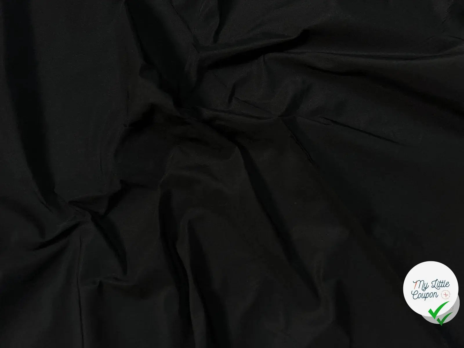 TAFFETAS RIGIDE NOIR - coupon de tissu de 3 mètres - My Little Coupon - tissu - coudre