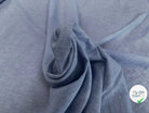 TISSU COTON CHEMISE RAYURE FINE BLEU BLANC - My Little Coupon