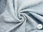 TISSU DOUBLE ÉTOFFE JACQUARD RUCHES AZUR - My Little Coupon - tissu - coudre