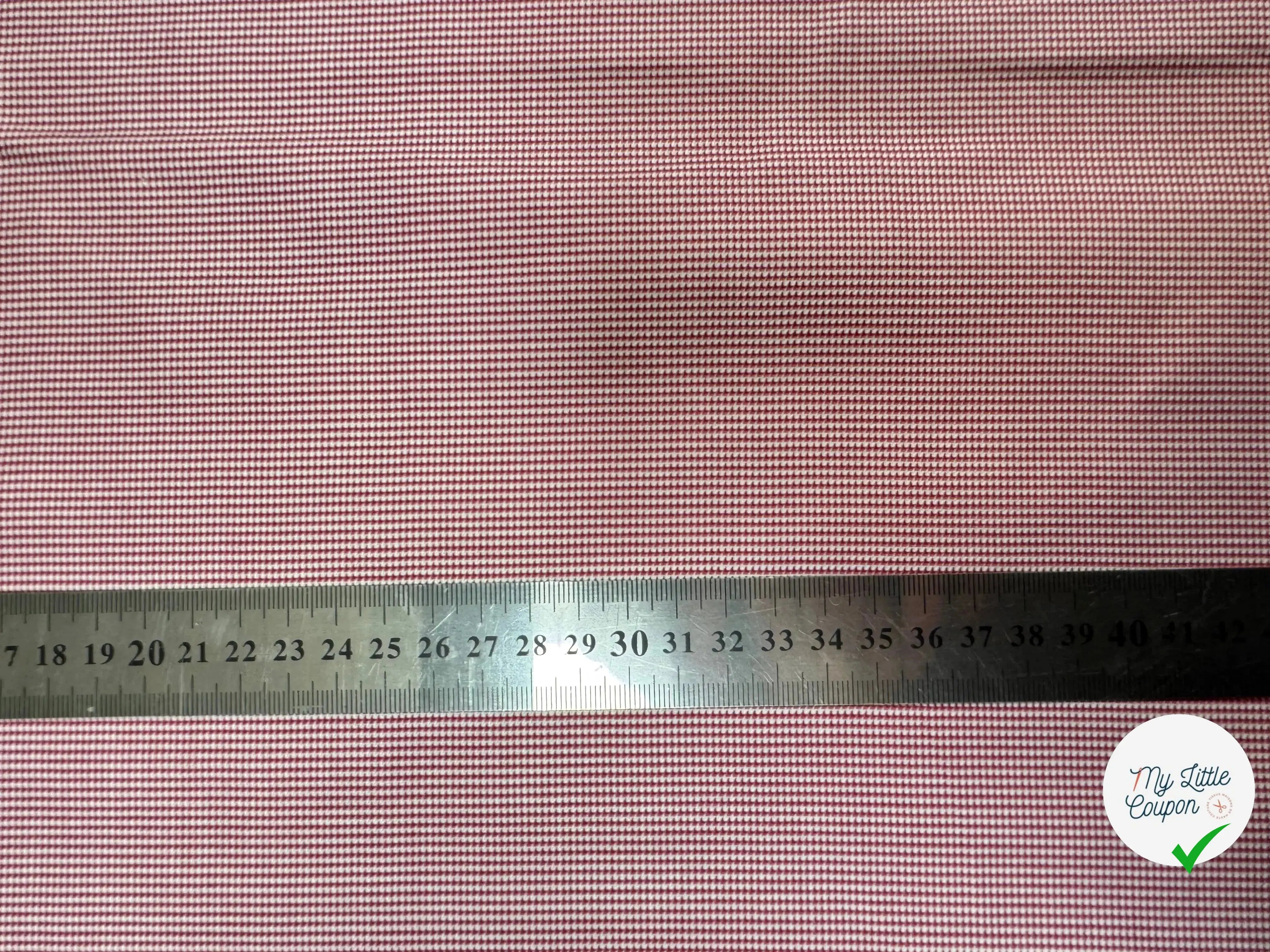 TISSU FACONNE MOTIFS 3D BORDEAUX FONCE - My Little Coupon