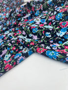 (Chute) TISSU FLUIDE POLYESTER IMPRIMÉ PROMESSE DE FLEURS - My Little Coupon