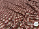 TISSU IMPRIMÉ RECTANGLE MARRON NOIR BLANC CASSÉ - My Little Coupon