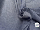TOILE COTON LIN CHEVRONS BLEU - My Little Coupon