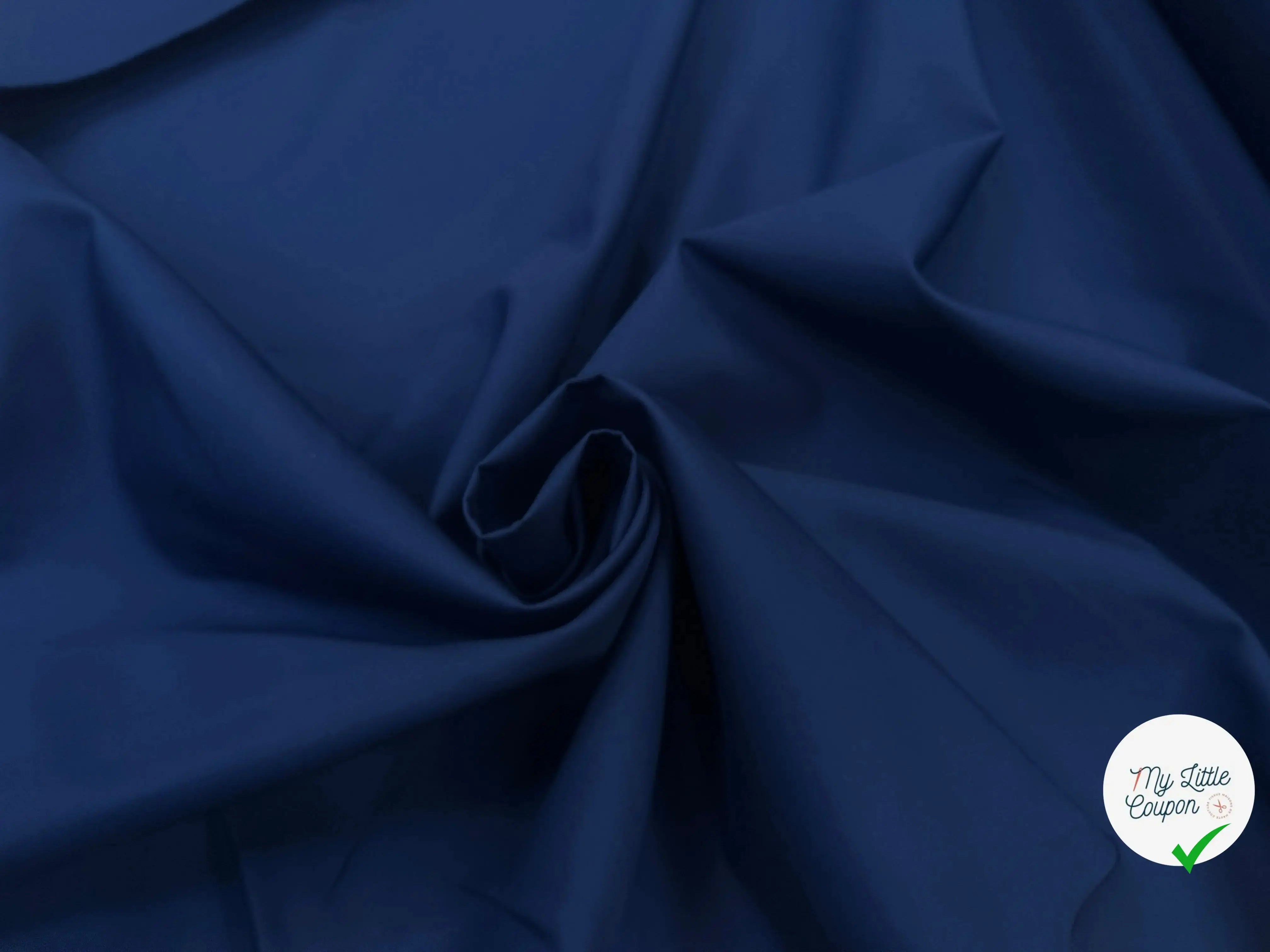 TOILE DE COTON BLEU NAVY LOURDE - My Little Coupon