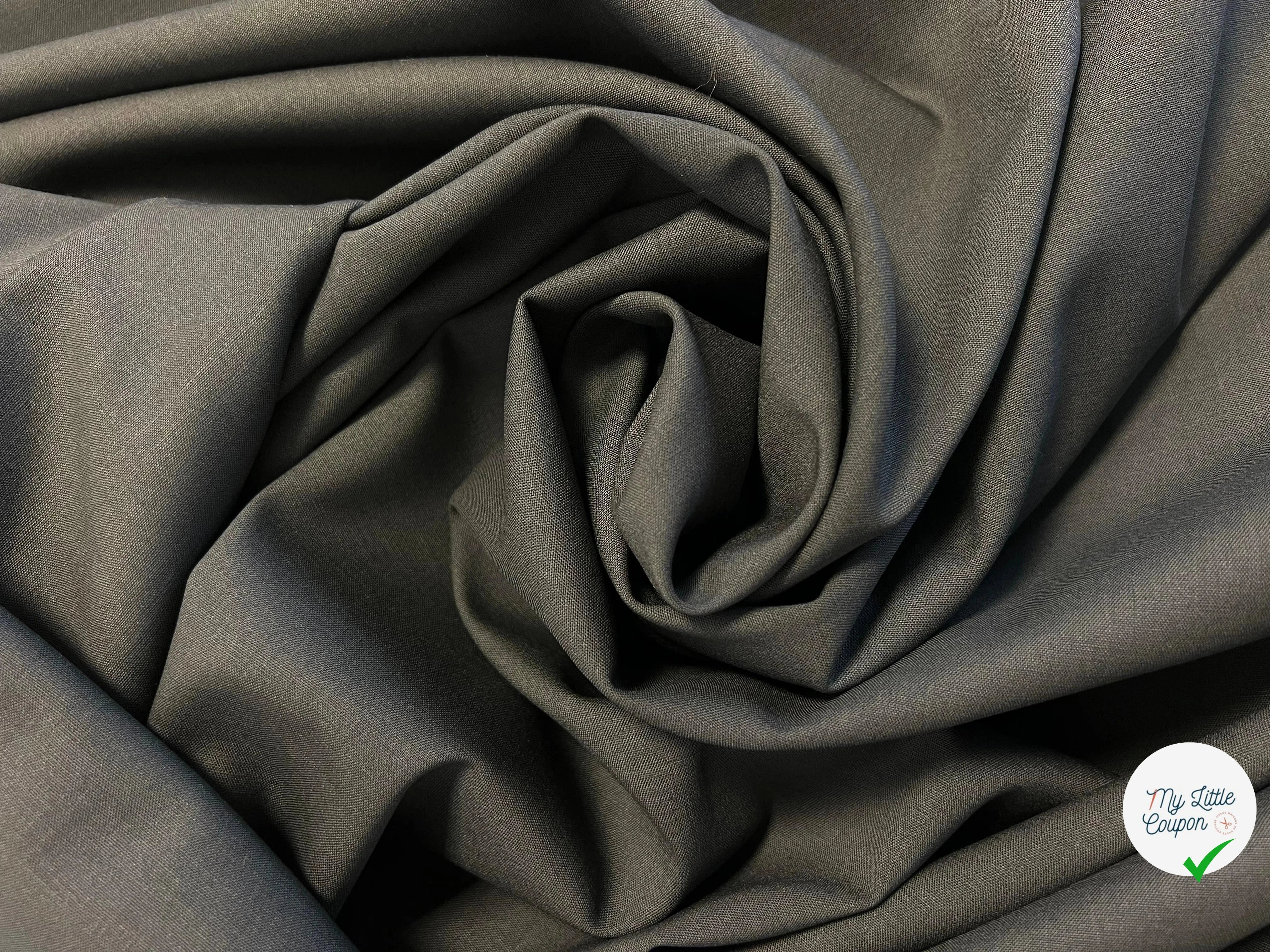 GRAY MASTIC WOOL FABRIC - 3-meter coupon - My Little Coupon - fabric - sew