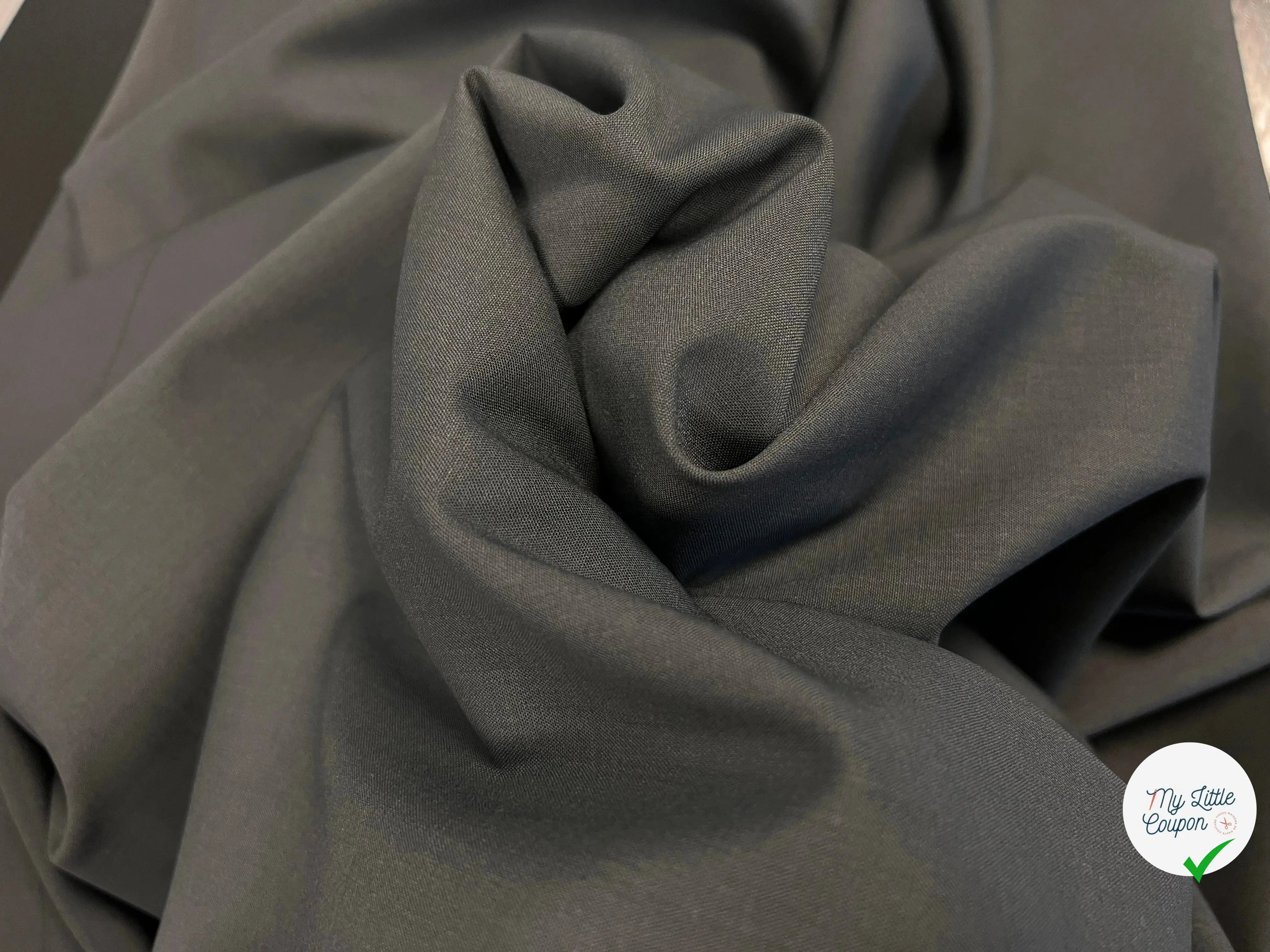 GRAY MASTIC WOOL FABRIC - 3-meter coupon - My Little Coupon - fabric - sew