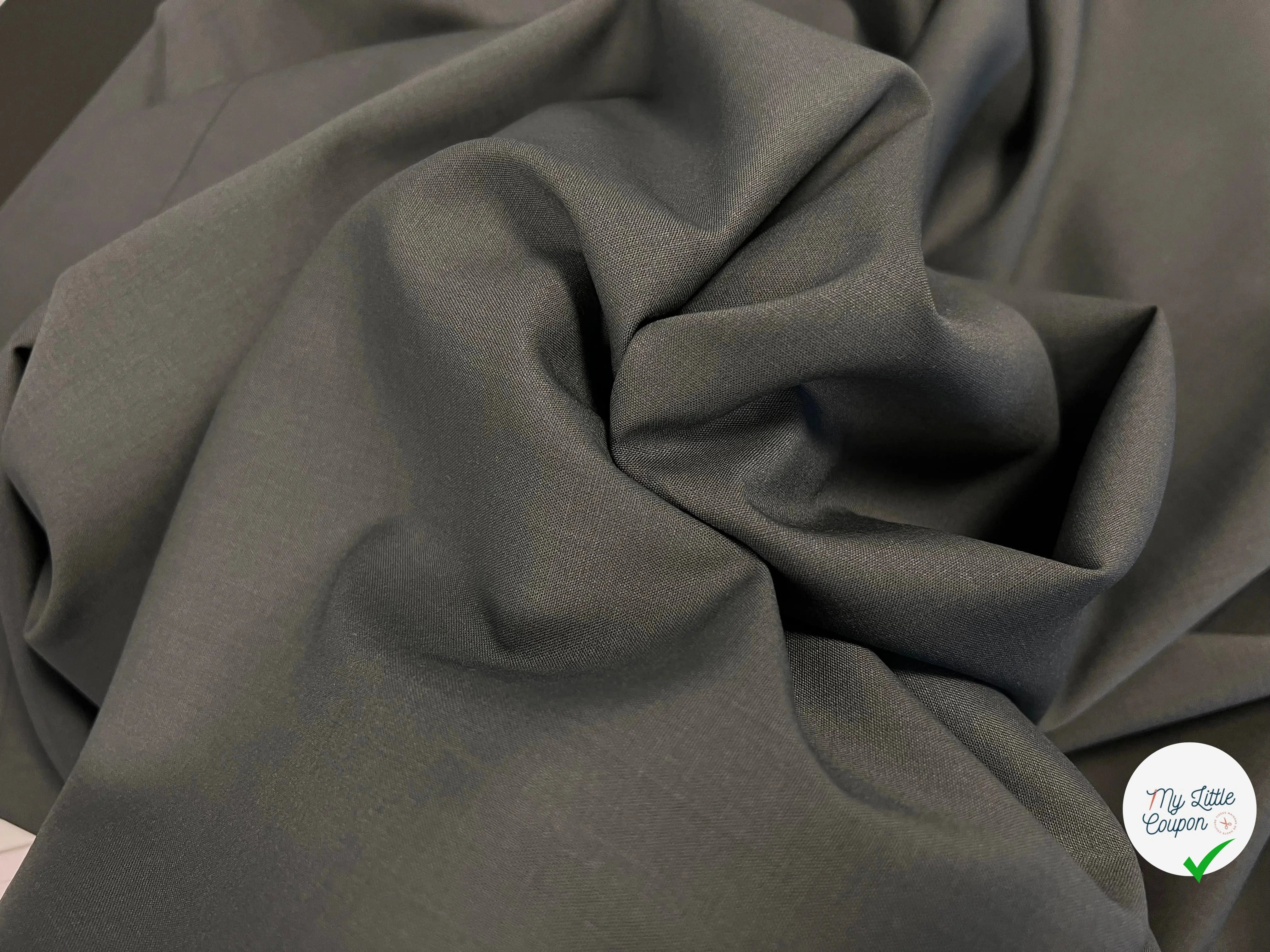 GRAY MASTIC WOOL FABRIC - 3-meter coupon - My Little Coupon - fabric - sew