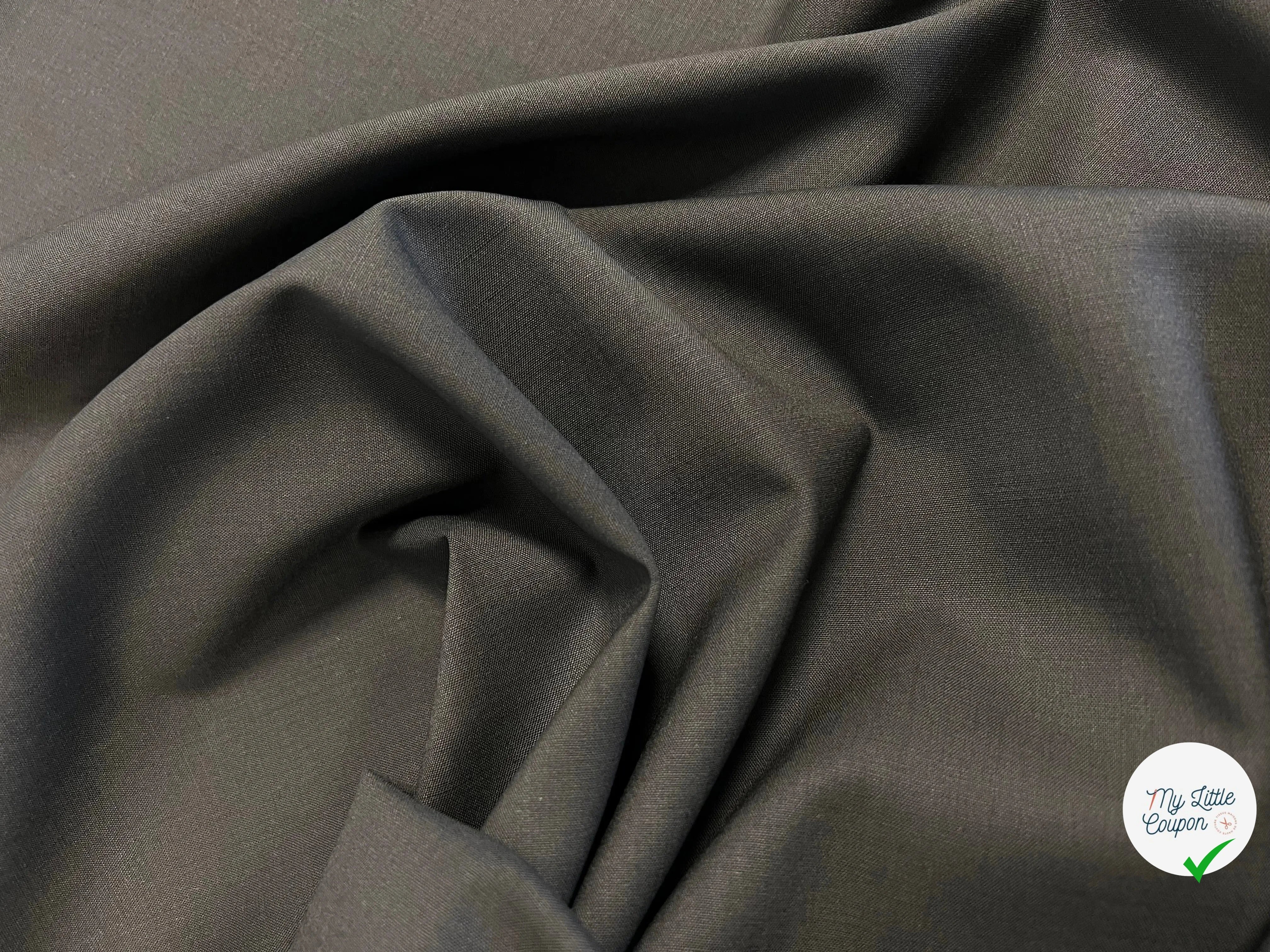 GRAY MASTIC WOOL FABRIC - 3-meter coupon - My Little Coupon - fabric - sew