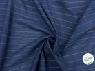TOILE DE LIN POLYESTER NOIRE FINES RAYURES - My Little Coupon - tissu - coudre