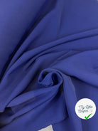TOILE DOUBLE ÉTOFFE POUDRÉE STRETCH BLEU INDIGO MSO
