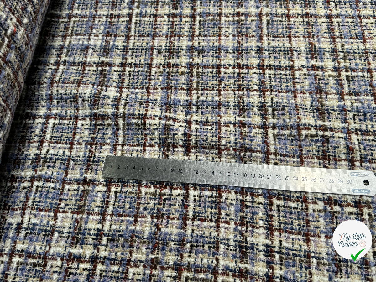 TWEED BOUCLETTE 31% LAINE MULTICO FAITRIVIA - My Little Coupon