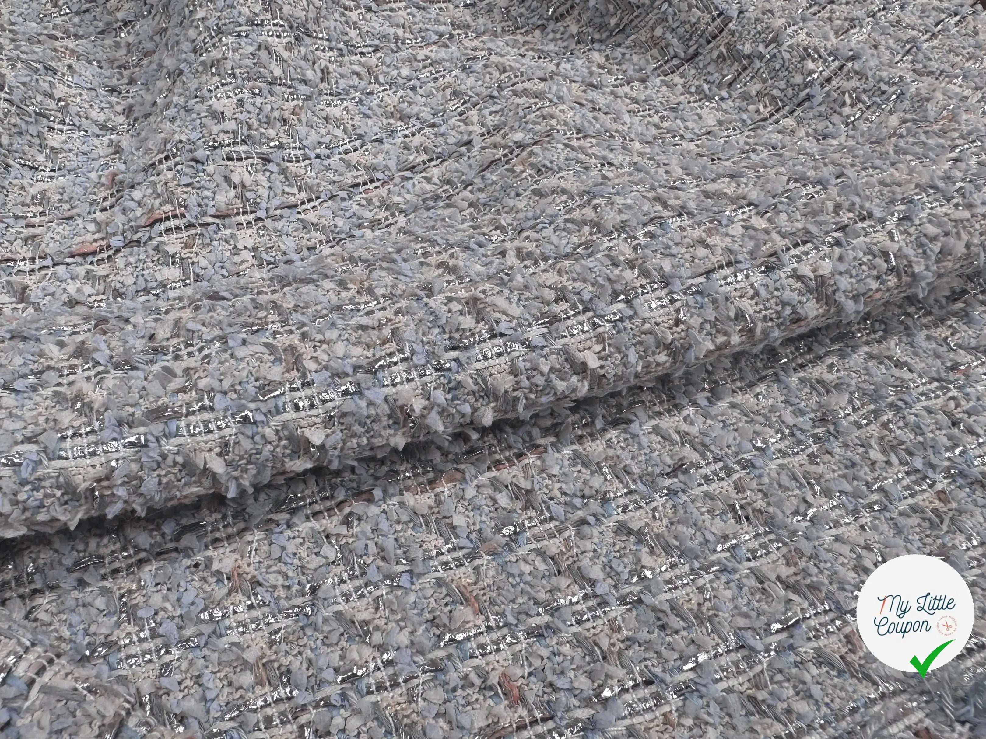 TWEED DE PRESTIGE MADE IN FRANCE LIGHT BLUE - My Little Coupon
