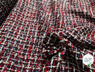 TWEED DE PRESTIGE MADE IN FRANCE ROUGE NOIR BLEU - My Little Coupon