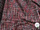 TWEED DE PRESTIGE MADE IN FRANCE ROUGE NOIR BLEU - My Little Coupon