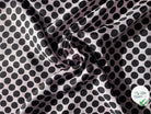 TWILL DE SOIE POIS NOIR FOND ROSE - coupon de tissu de 3 mètres - My Little Coupon - tissu - coudre