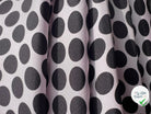TWILL DE SOIE POIS NOIR FOND ROSE - coupon de tissu de 3 mètres - My Little Coupon - tissu - coudre