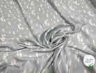 TWILL POLYESTER NUAGES GRIS CLAIR - My Little Coupon