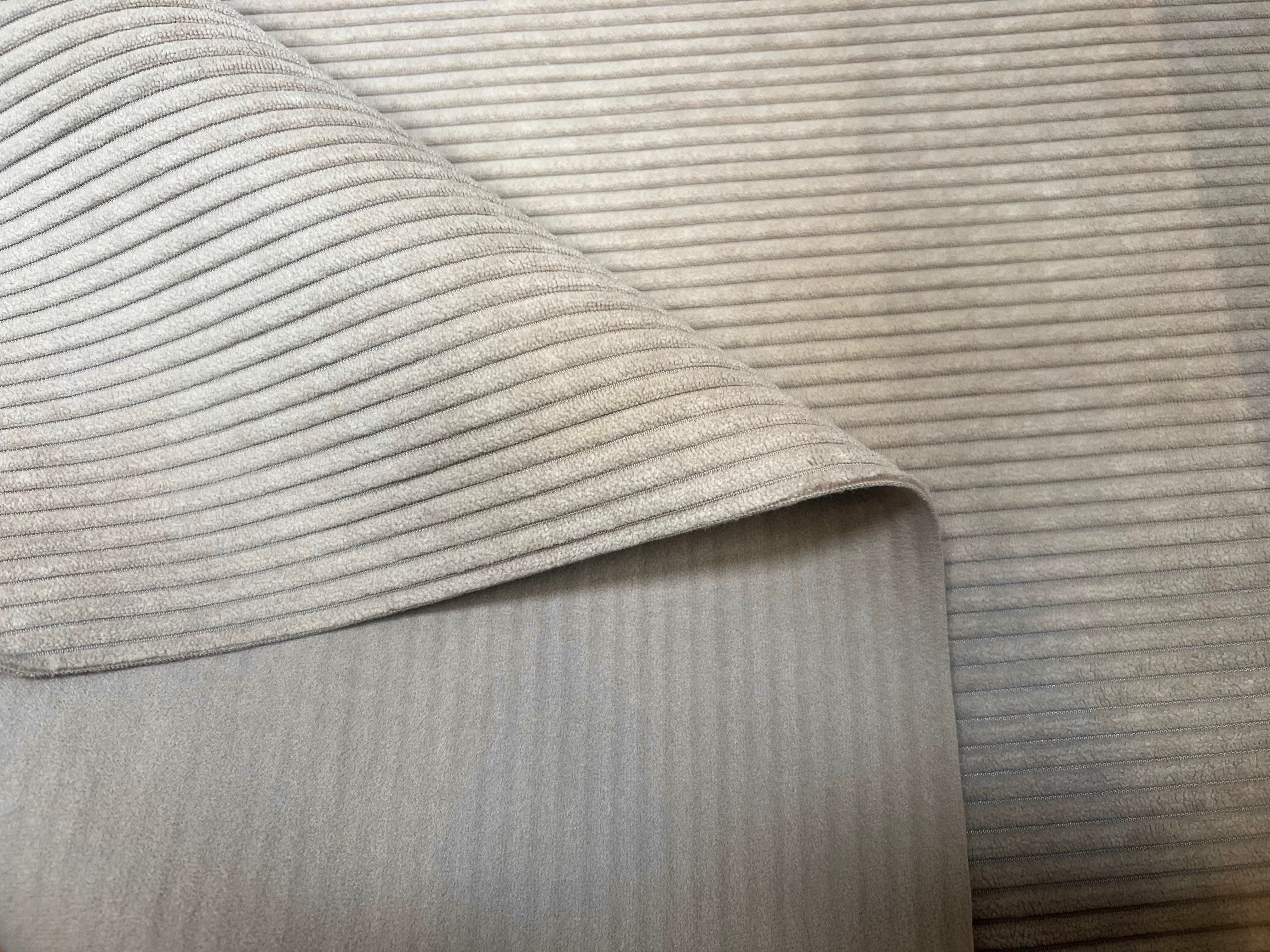 (Chute) VELOURS COTELÉ BEIGE - My Little Coupon
