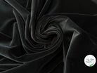 VELOURS DE COTON LISSE UNI NOIR QUALITÉ COUTURE - My Little Coupon