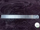 VELOURS DE COTON VIOLET MOTIF ESPRIT PERSAN - My Little Coupon