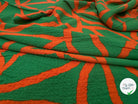 (Chute) VISCOSE BUBBLE TISSU IMPRIMÉ ABSTRAIT VERT - My Little Coupon