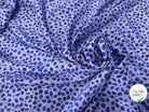 VISCOSE DOUCE TRES LEGEREMENT SATINEE PRINT TACHES MYRTILLE FOND VIOLET - My Little Coupon