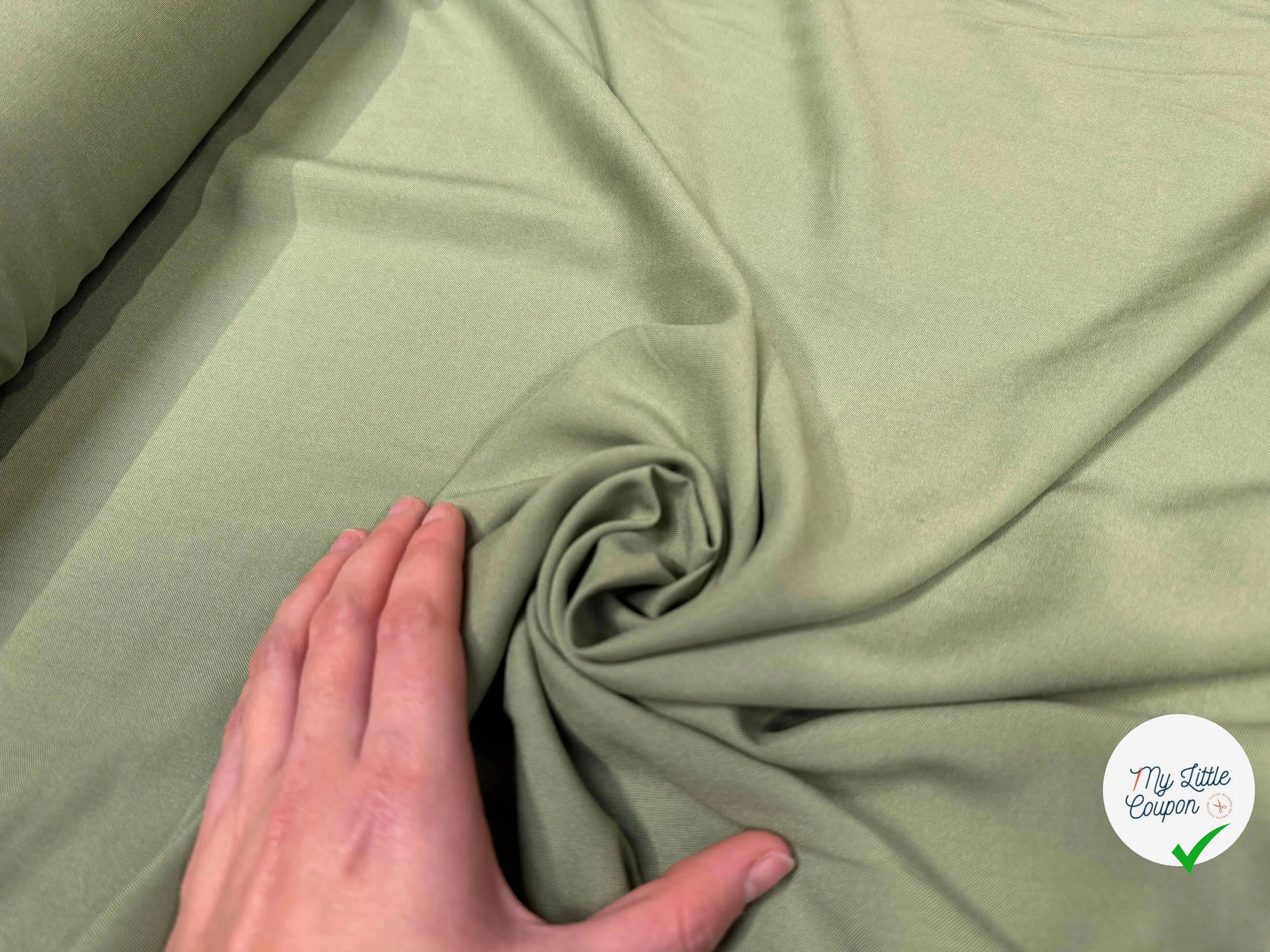 VISCOSE ECOVERO™ LENZING™ SAUGE - My Little Coupon