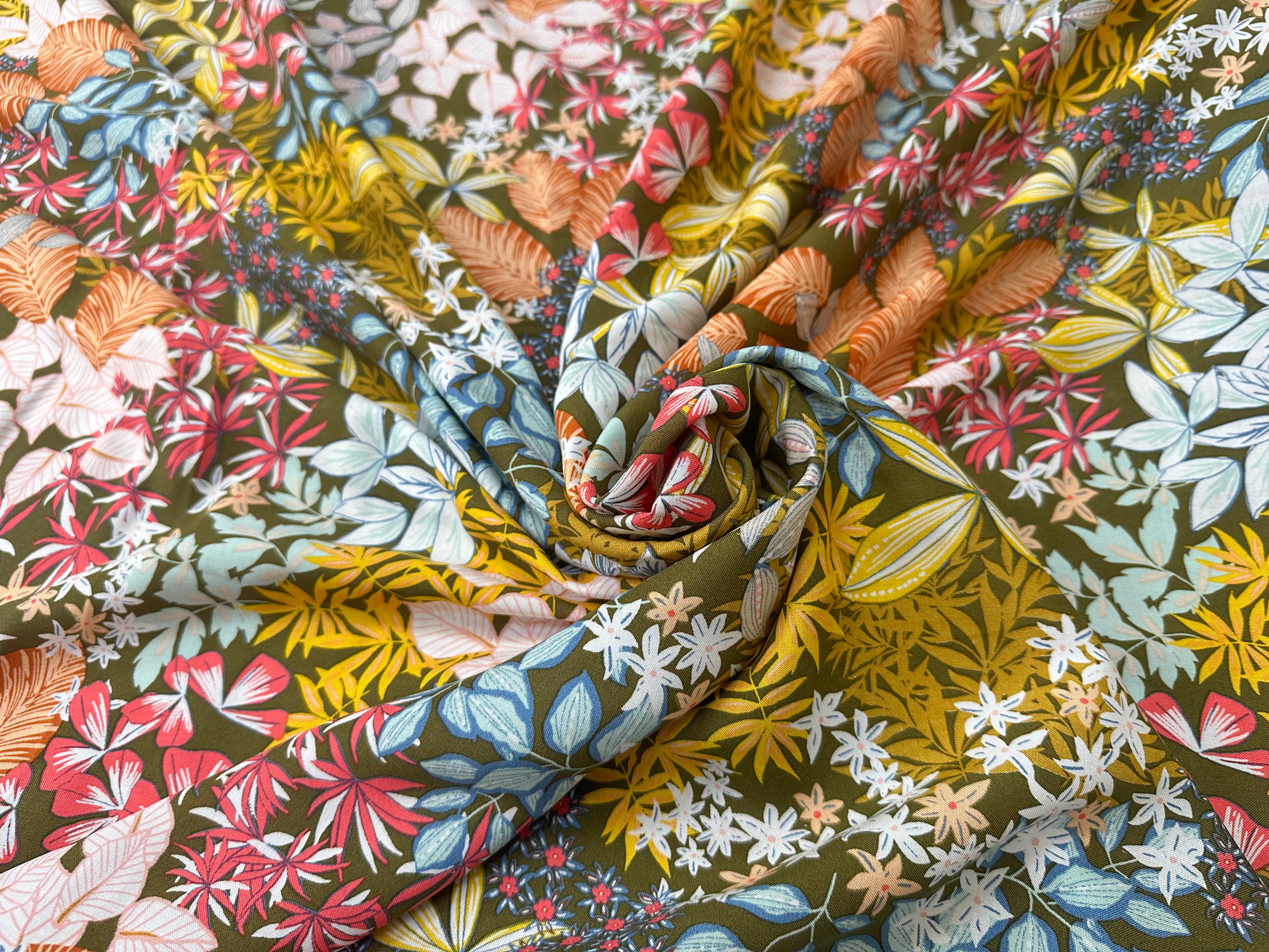 (Chute) VISCOSE MAELLE KAKI OEKO-TEX - My Little Coupon
