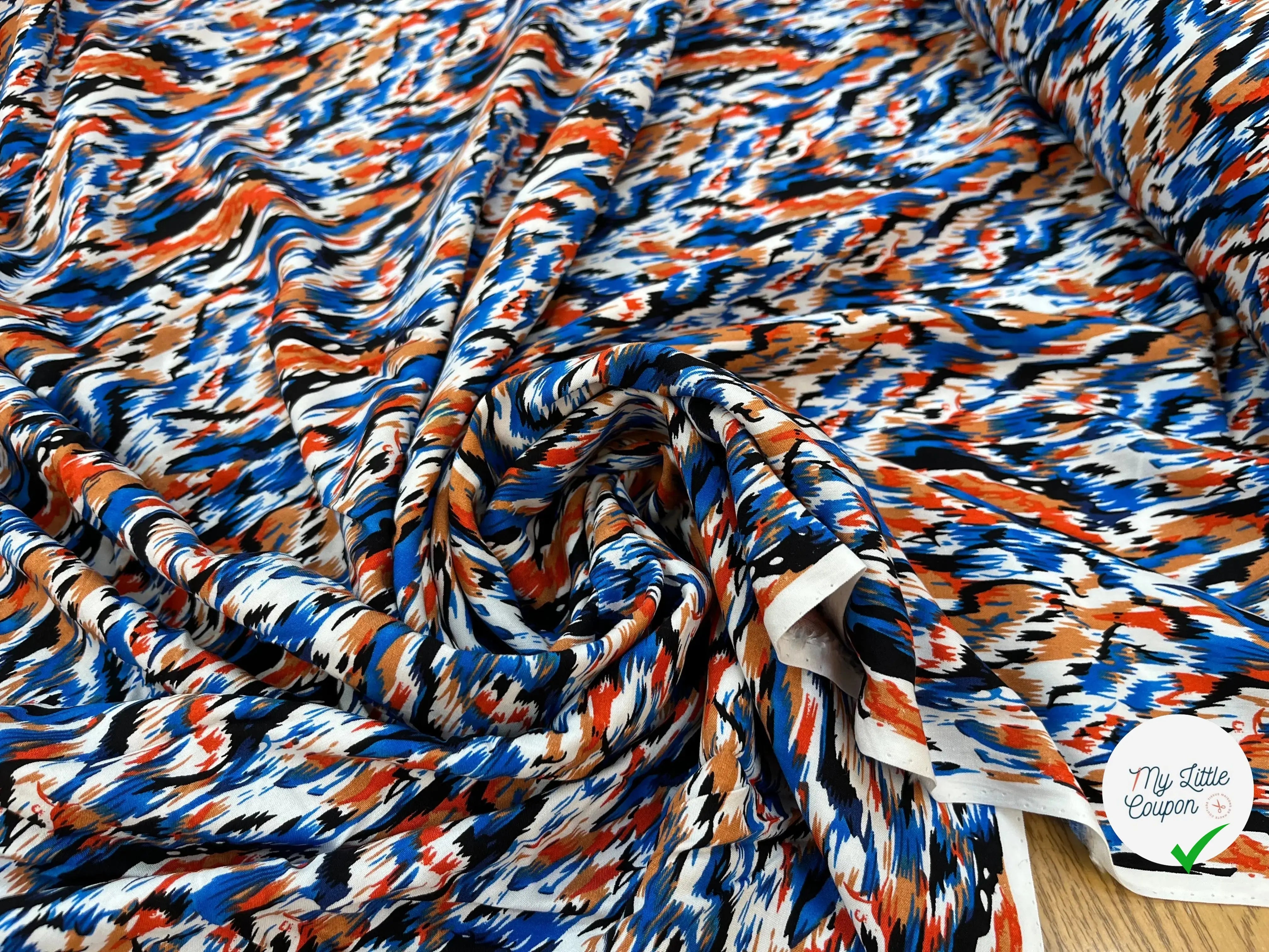 VISCOSE MOTIF TIGRÉ - My Little Coupon