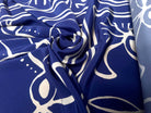 VISCOSE SATINÉE ESPRIT MEDITERANÉE BLEU - My Little Coupon