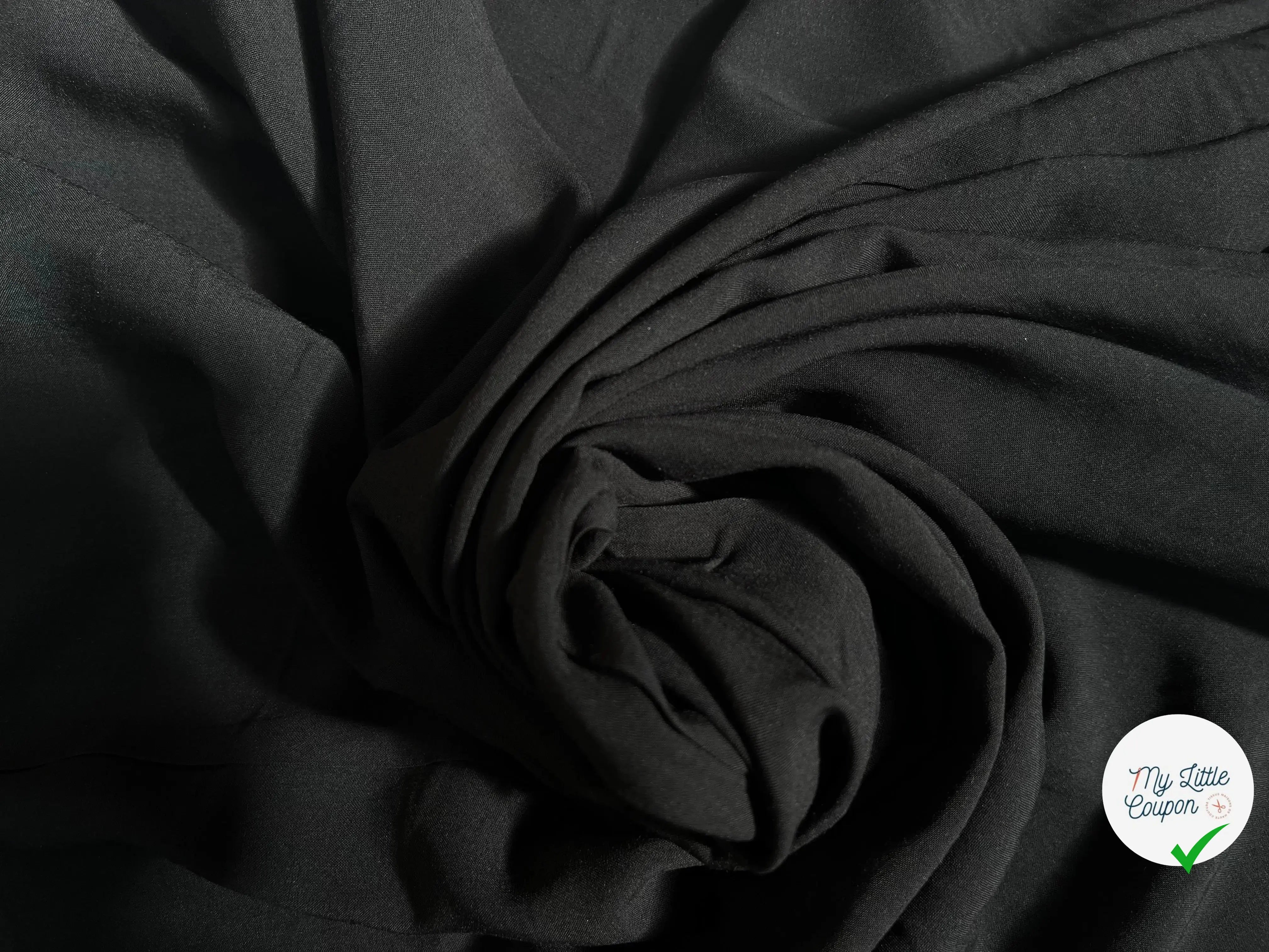 VISCOSE UNIE NOIR FLUIDE - My Little Coupon