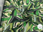 VISCOSE VERTE & CREME MOTIF FLORAL - My Little Coupon