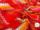VOILE DE COTON ROUGE GEOMETRICA TKTMEMPA - My Little Coupon