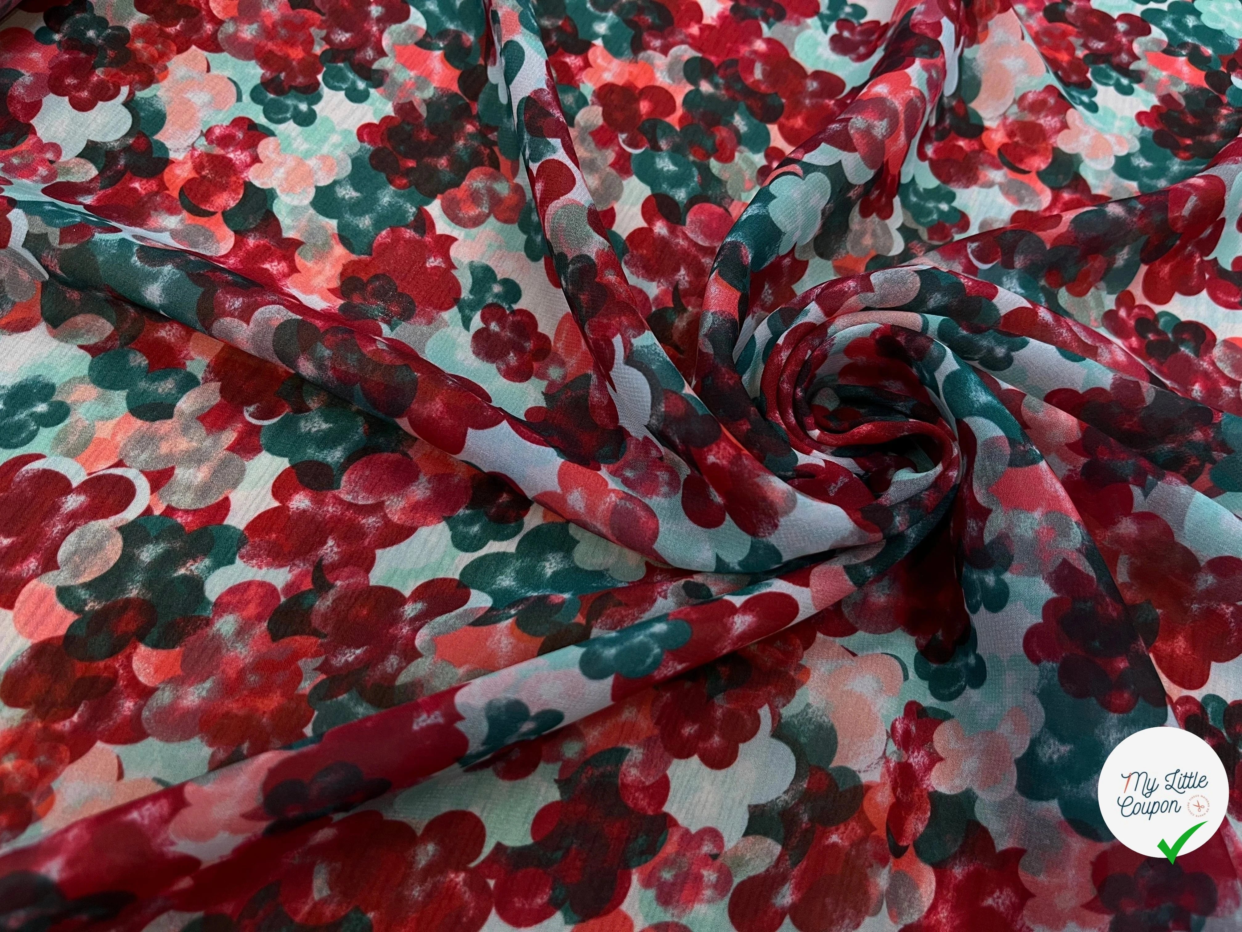 VOILE POLYESTER PASTILLE - My Little Coupon