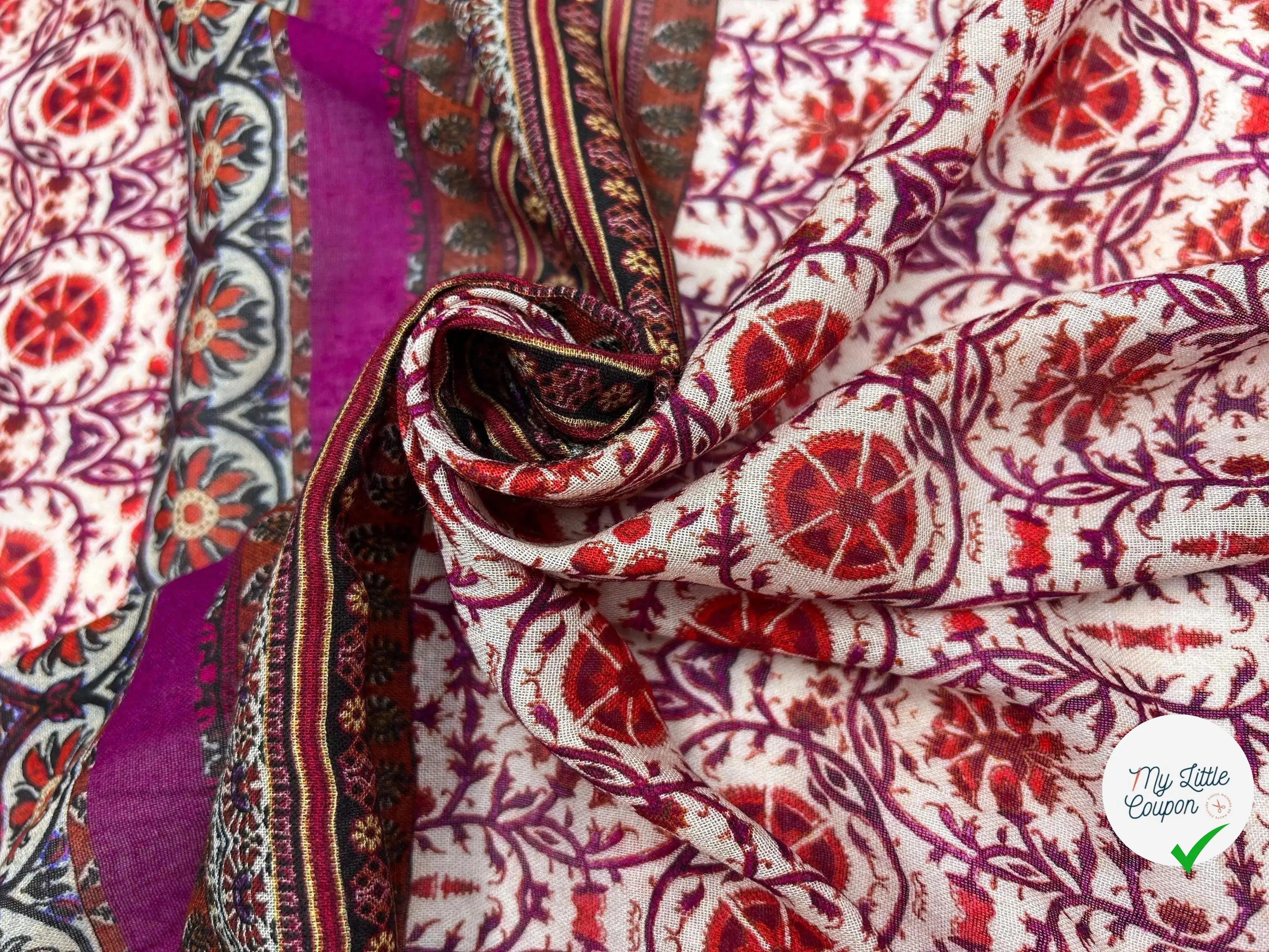 VOILE VISCOSE IMPRIMÉ RADJASTHAN - My Little Coupon - tissu - coudre