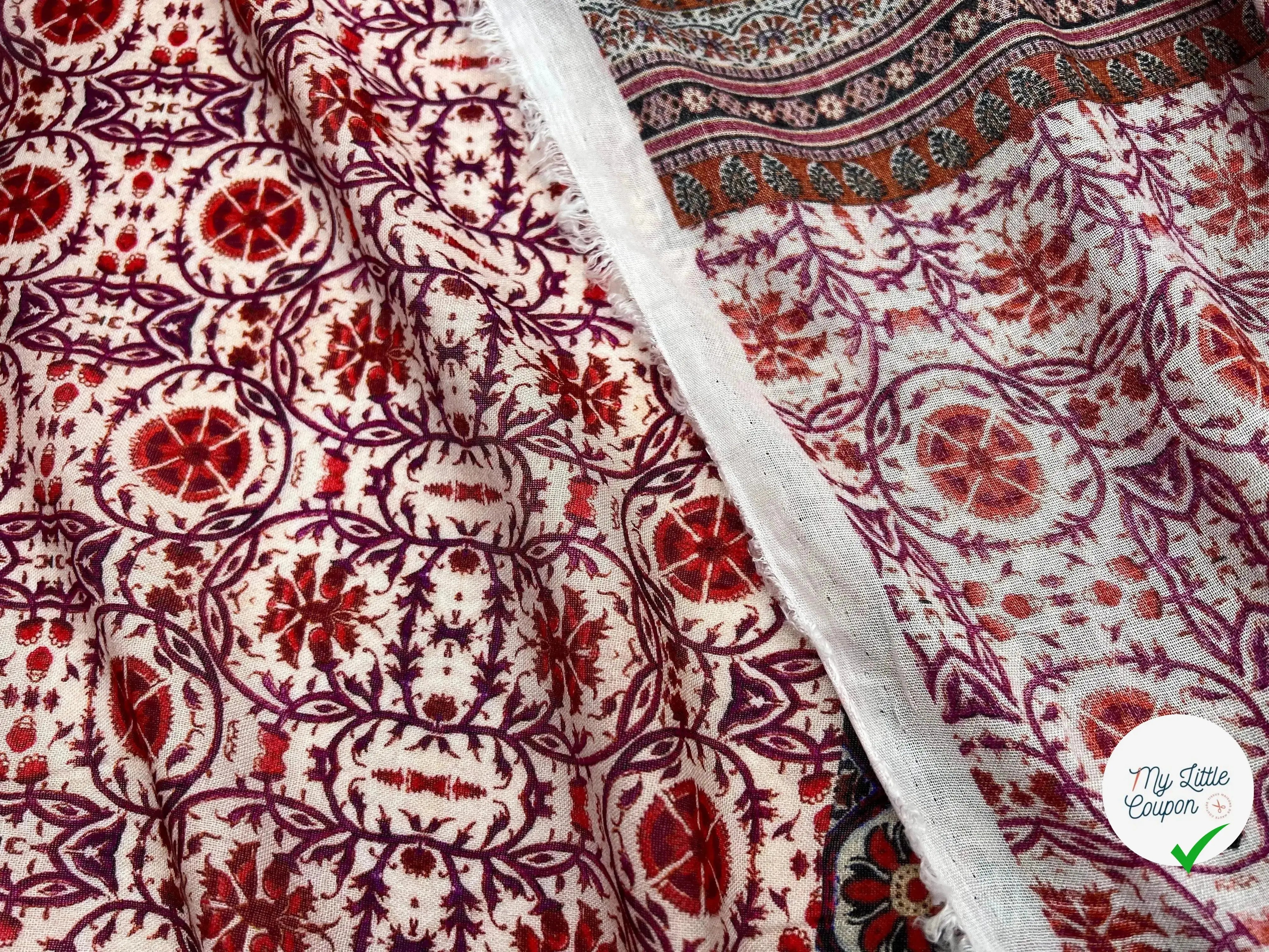 VOILE VISCOSE IMPRIMÉ RADJASTHAN - My Little Coupon - tissu - coudre