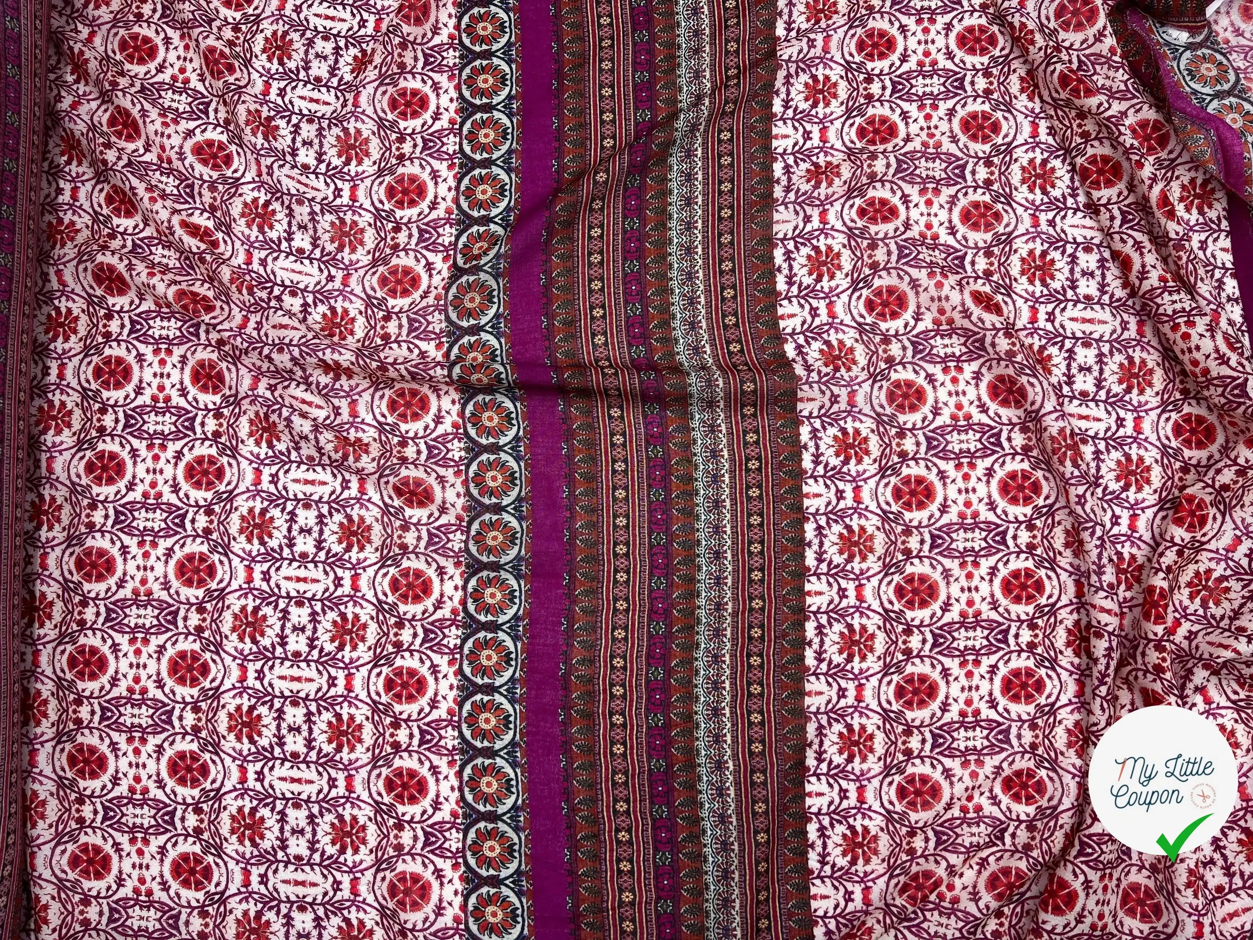 VOILE VISCOSE IMPRIMÉ RADJASTHAN - My Little Coupon - tissu - coudre