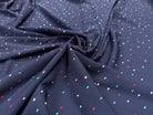 WOOLPEACH FOND NAVY MOTIFS GÉOMÉTRIQUES CIRCULAIRES MARRON - My Little Coupon