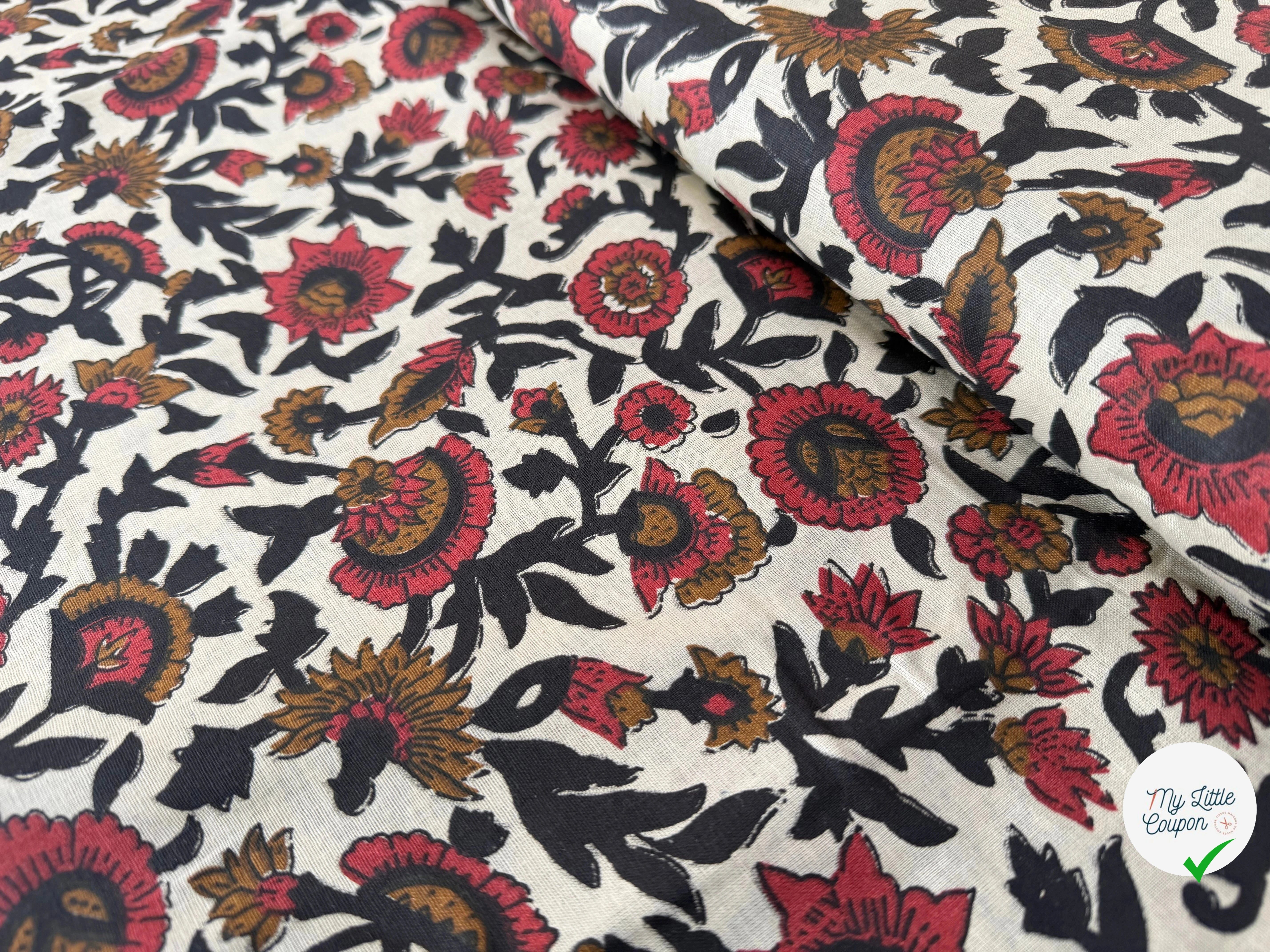 TISSU INDIEN ESPRIT LIN 2 - My Little Coupon
