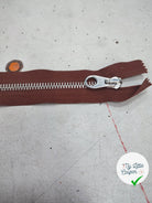 FERMETURE RIRI METAL NON SÉPARABLE 18CM MARRON M6 - My Little Coupon