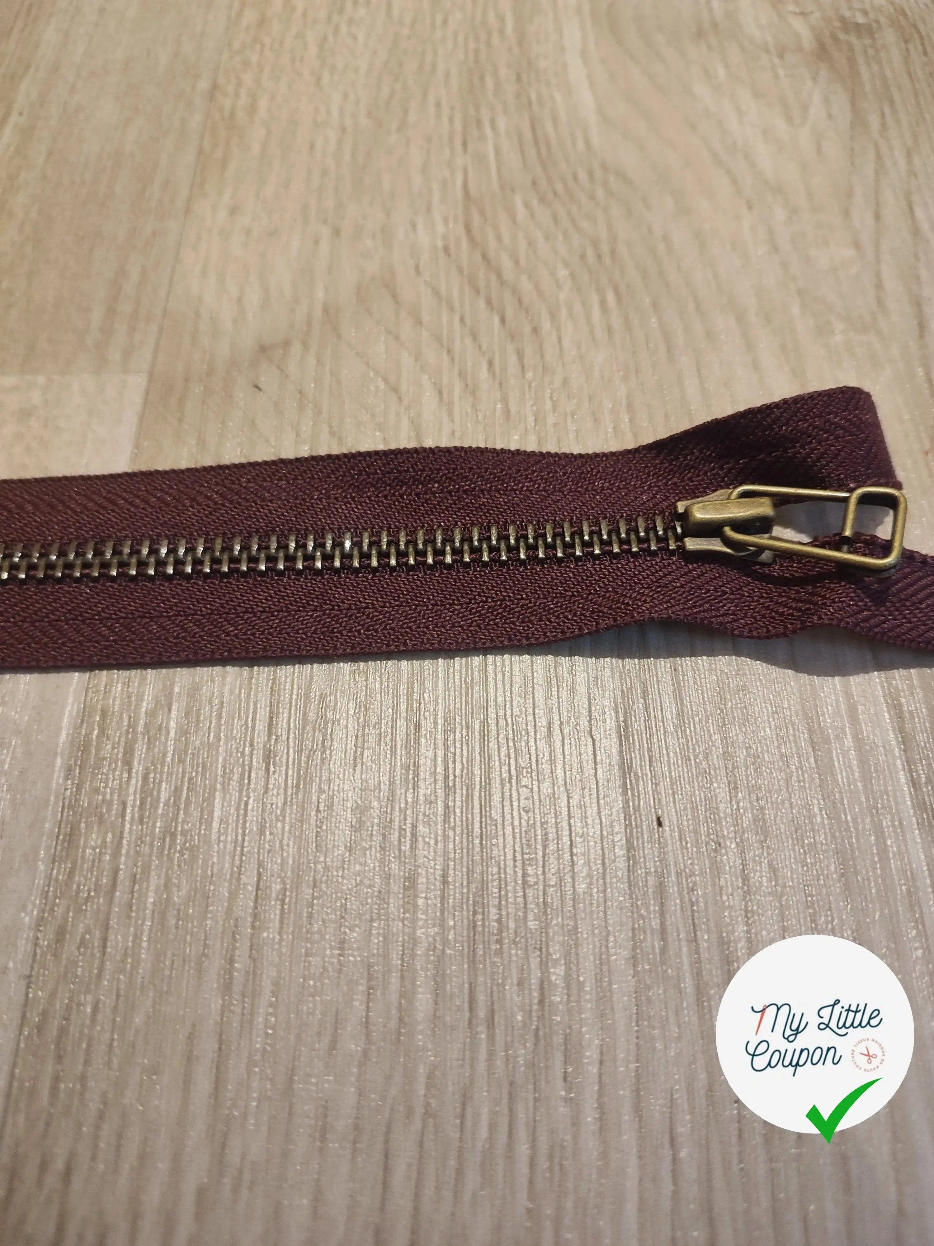 (Copie) FERMETURE RIRI METAL SÉPARABLE 80CM VIOLET AUBERGINE - My Little Coupon