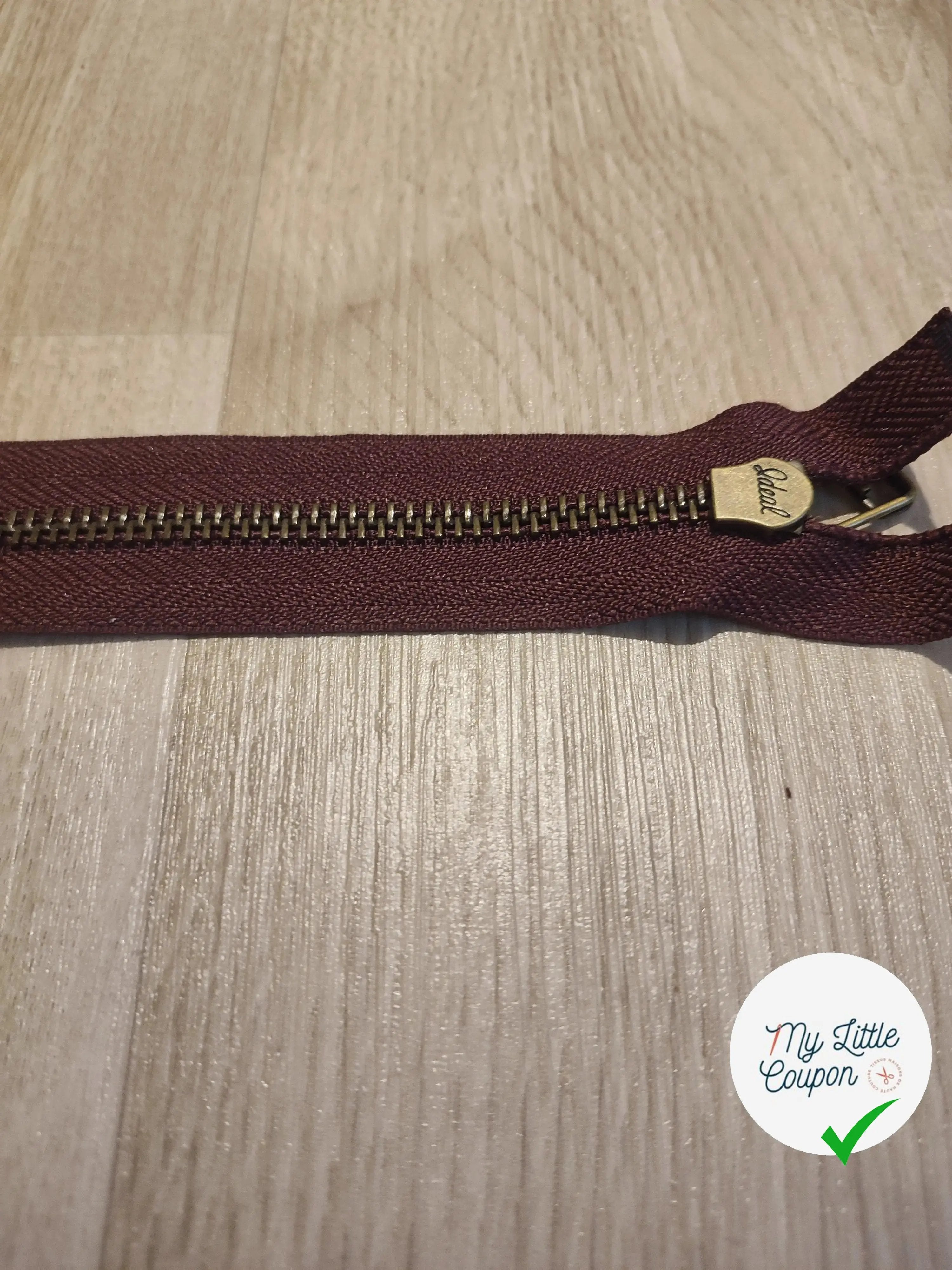 (Copie) FERMETURE RIRI METAL SÉPARABLE 80CM VIOLET AUBERGINE - My Little Coupon