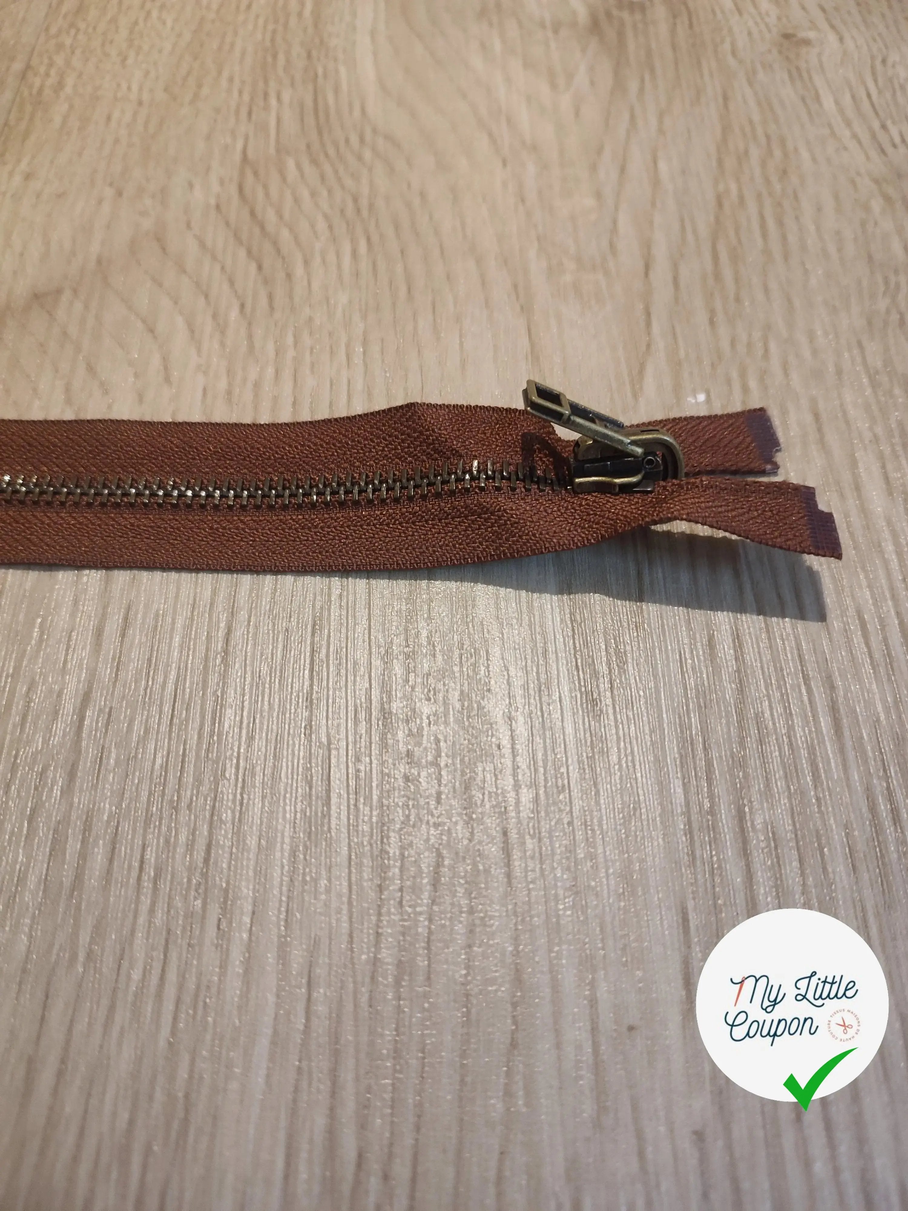 (Copie) FERMETURE RIRI METAL SÉPARABLE RÉVERSIBLE 90CM MARRON - My Little Coupon