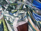 SATIN DE SOIE ITALIEN IMPRIMÉ CREATORE GEOMETRIQUE - My Little Coupon