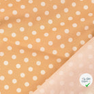 Cretonne de coton à pois beige - My Little Coupon