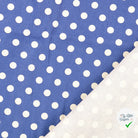 Cretonne de coton à pois bleu marine - My Little Coupon